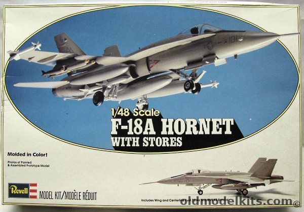 Revell 1/48 F-18A (F/A-18) Hornet - VF-11 USS Forrestal, 4505 plastic model kit